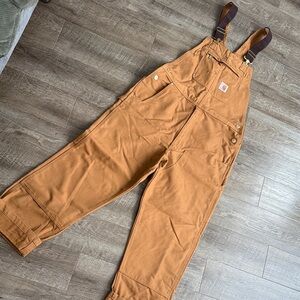 Carhartt Men's Tan Work Overalls
